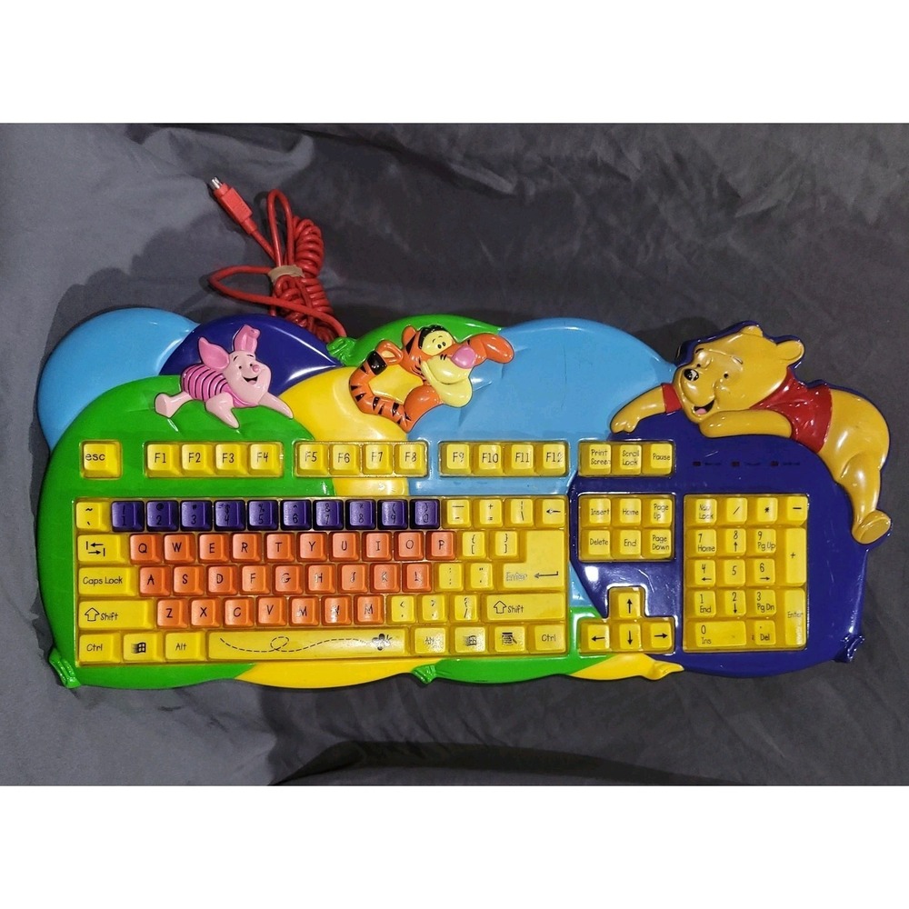 Disney Winnie The Pooh Tigger Piglet Learning Microsoft Keyboard DS KB10